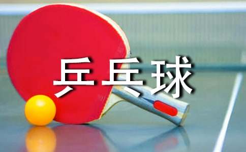 一個熱衷于乒乓球的人300字作文